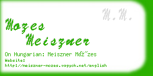 mozes meiszner business card